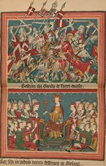 Battle and Court of Justice During Henry VIIs March Upon Rome: A Page from the Codex Balduineus Battle and Court of Justice During Henry VIIs March Upon Rome: A Page from the Codex Balduineus