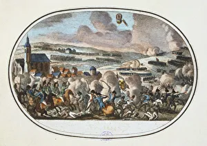 Print of the Battle of Fleurus, 26 June 1794