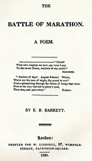 English Text Gallery: The Battle of Marathon. A Poem, 1820