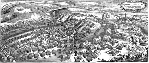 The Battle of Nordlingen on 6 September 1634, 1670. Artist: Merian, Matthaus The Battle of Nordlingen on 6 September 1634, 1670. Artist: Merian, Matthaus