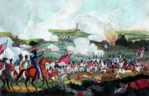 The Battle of Waterloo, 1815 (1816). Artist: Romney The Battle of Waterloo, 1815 (1816). Artist: Romney