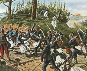 Battle Of Wissembourg Gallery: The Bavarians at Weissenburg, 4 August 1870, (1936). Creator: Unknown