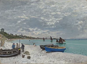 The Beach at Sainte-Adresse, 1867. Creator: Claude Monet The Beach at Sainte-Adresse, 1867. Creator: Claude Monet
