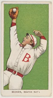 Becker, Boston, National League, from the White Border series (T206) for the American T Becker, Boston, National League, from the White Border series (T206) for the American T