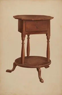 Bedside Table, 1940. Creator: Isidore Sovensky Bedside Table, 1940. Creator: Isidore Sovensky