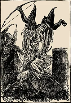 Beelzebub. Illustration from The Pilgrims Progress from This World, to That Which Beelzebub. Illustration from The Pilgrims Progress from This World, to That Which