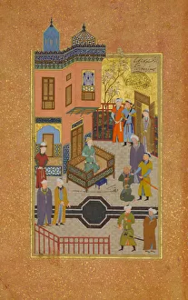 The Beggar who Professed his Love for a Prince, Folio 28r from a Mantiq al-tair..., A.H The Beggar who Professed his Love for a Prince, Folio 28r from a Mantiq al-tair..., A.H
