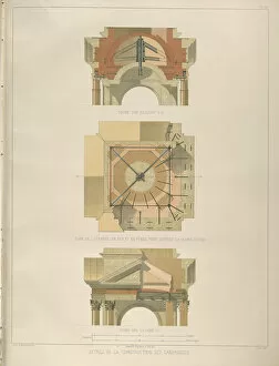 Detail of the bell tower construction (From: The Construction of the Saint Isaacs Cathedral), 1845