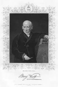 Benjamin West (1738-1820), Anglo-American painter, 19th century.Artist: J Jenkins Benjamin West (1738-1820), Anglo-American painter, 19th century.Artist: J Jenkins