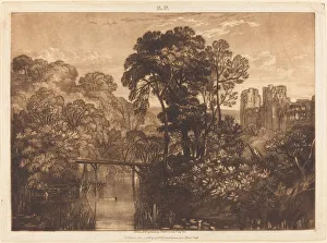 JMW Turner's Print of Berry Pomeroy Castle, 1816