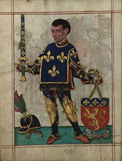 Bertrand du Guesclin (From Livro do Ameiro-Mor), 1509. Artist: Anonymous Bertrand du Guesclin (From Livro do Ameiro-Mor), 1509. Artist: Anonymous
