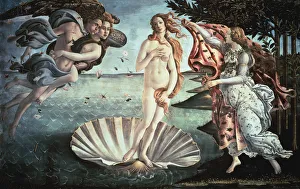 The Birth of Venus, Sandro Botticelli, 1482. Art Prints from