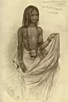 Aswan Collection: Bishari girl, Aswan, Egypt, 1898. Creator: Christian Wilhelm Allers