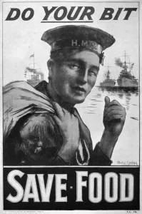 Do Your Bit - Save Food, food economy poster, First World War, 1917, (c1920). Artist: M Randall Do Your Bit - Save Food, food economy poster, First World War, 1917, (c1920). Artist: M Randall