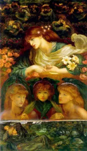 The Blessed Damozel. Artist: Rossetti, Dante Gabriel (1828-1882) The Blessed Damozel. Artist: Rossetti, Dante Gabriel (1828-1882)