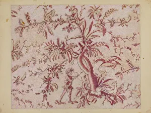 Block Print, c. 1936. Creator: George Loughridge Block Print, c. 1936. Creator: George Loughridge