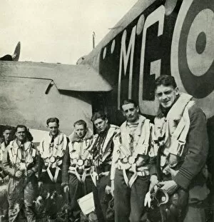 Life Jacket Gallery: Bomber Crews, c1943. Creator: Cecil Beaton