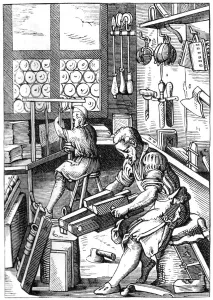Bookbinder, 16th century (1849).Artist: Jost Amman Bookbinder, 16th century (1849).Artist: Jost Amman