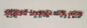 Border Fragment with Birds and Flowers, 100 BC-700. Creator: Unknown Border Fragment with Birds and Flowers, 100 BC-700. Creator: Unknown