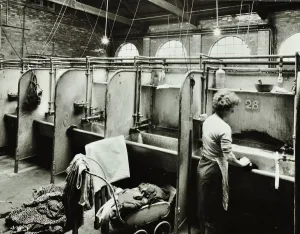 Boundary Street Area Laundry, Bethnal Green, London, 1964 Boundary Street Area Laundry, Bethnal Green, London, 1964