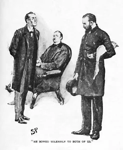 He Bowed Solemnly To Both Of Us, 1892. Artist: Sidney E Paget