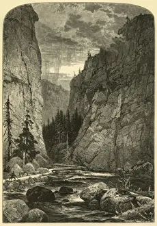 'Bowlder Canon', 1874. Creator: W. J. Linton 'Bowlder Canon', 1874. Creator: W. J. Linton