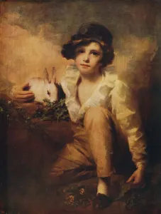 Boy and Rabbit, 1814, (c1915). Artist: Henry Raeburn Boy and Rabbit, 1814, (c1915). Artist: Henry Raeburn