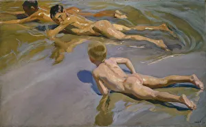 Joaquín 1863 1923 Gallery: Boys on the Beach, 1909. Artist: Sorolla y Bastida, Joaquin (1863-1923)