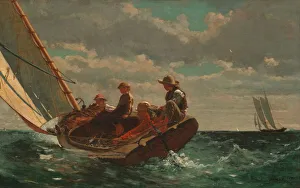 Breezing Up (A Fair Wind), 1873-1876. Creator: Winslow Homer Breezing Up (A Fair Wind), 1873-1876. Creator: Winslow Homer