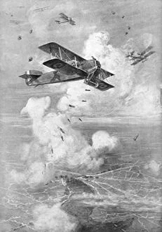 Images Dated 16th August 2006: A Breguet French biplane bomber in action, c1917 (1926)