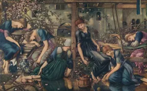 The Briar Rose; The Garden Court, c1890, (1922). Creator: Sir Edward Coley Burne-Jones The Briar Rose; The Garden Court, c1890, (1922). Creator: Sir Edward Coley Burne-Jones