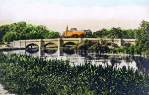 Cigarette Card Gallery: Bridge over the River Thames at Clifton Hampden, 1926.Artist: Cavenders Ltd