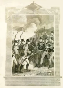 The British attacking French Lines with Bayonets in the Battle of Maida, (1806), 1816 The British attacking French Lines with Bayonets in the Battle of Maida, (1806), 1816