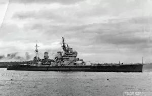 Warship Gallery: British battleship HMS King George V, Sydney, Australia, 1945