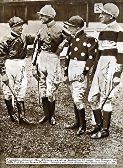 Sportswear Gallery: British jockeys, 1934, (1935). Creator: Unknown