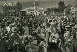 The British Occupation of Bloemfontein - An Evening Concert, 1900. Creator: A Forestier The British Occupation of Bloemfontein - An Evening Concert, 1900. Creator: A Forestier