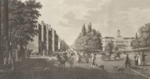 Axel Collection: Broadway and City Hall in New York (Brodway-Gatan Och Radhuset i New York), 1824