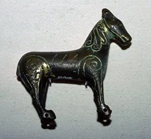 Bronze Horse-Shaped Weather Vane Print