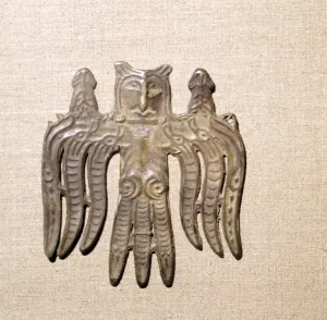 Bronze Plaque from Kama River Tribes related to Shamanism, USSR Bronze Plaque from Kama River Tribes related to Shamanism, USSR