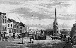 Images Dated 14th January 2009: The Bull Ring, with St Martins Church, Birmingham, 1812 (1887)