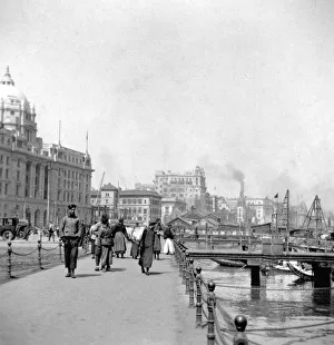 The Bund, Shanghai, China, early 20th century.Artist: J Dearden Holmes The Bund, Shanghai, China, early 20th century.Artist: J Dearden Holmes