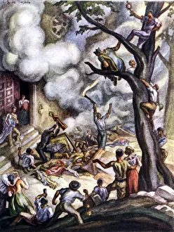 Burning of convents in Madrid by revolutionary mobs in the month of May 1931 Burning of convents in Madrid by revolutionary mobs in the month of May 1931