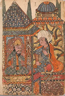 Burzuyeh is Summoned by Nushirvan on his Return from India, Folio from a Kalila Burzuyeh is Summoned by Nushirvan on his Return from India, Folio from a Kalila