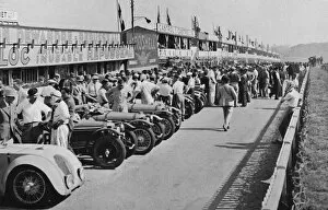 Le Mans Collection: The busy pits: before the start of Le Mans 24-hour Race, 1937