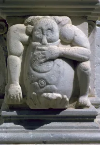 Byzantine sculpture in the Church of Panagia Ekatonpyliani on Paros, 4th century Byzantine sculpture in the Church of Panagia Ekatonpyliani on Paros, 4th century