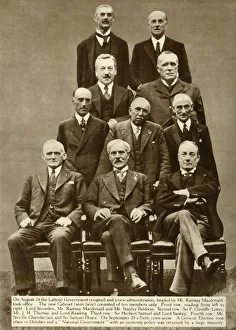 The cabinet of Ramsay MacDonald, 1931, (1935). Creator: Unknown The cabinet of Ramsay MacDonald, 1931, (1935). Creator: Unknown