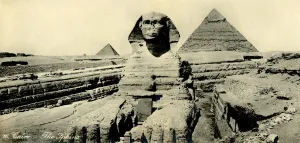 Panoramic Photography Gallery: Cairo - The Sphinx, c1918-c1939. Creator: Unknown