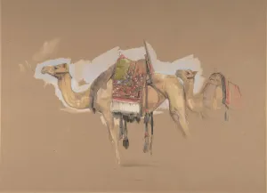 Two Camels, ca. 1843. Creator: John Frederick Lewis Two Camels, ca. 1843. Creator: John Frederick Lewis