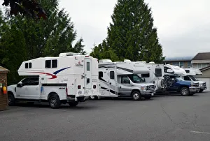 Pick Up Truck Gallery: Camper trucks, Vancouver Island, British Columbia 2018. Creator: Unknown