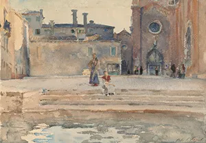 Campo dei Frari, Venice, c. 1880. Creator: John Singer Sargent Campo dei Frari, Venice, c. 1880. Creator: John Singer Sargent